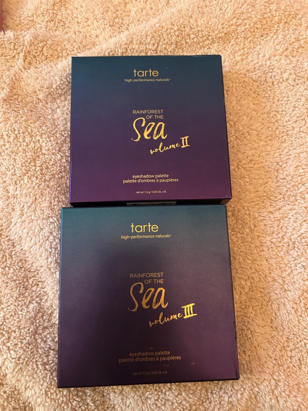 Tarte rainforest of the SEA 2&3 palettes